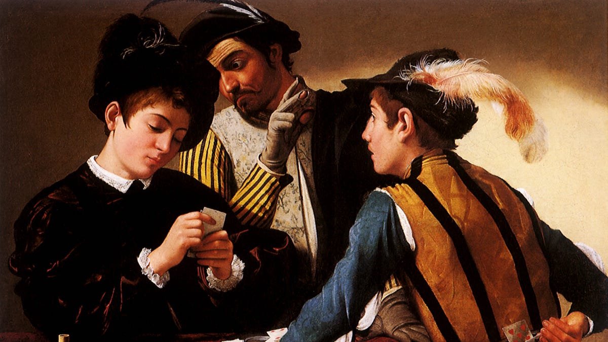 the-cardsharps-caravaggio-michelangelo-m-1594-news-photo-1677577993
